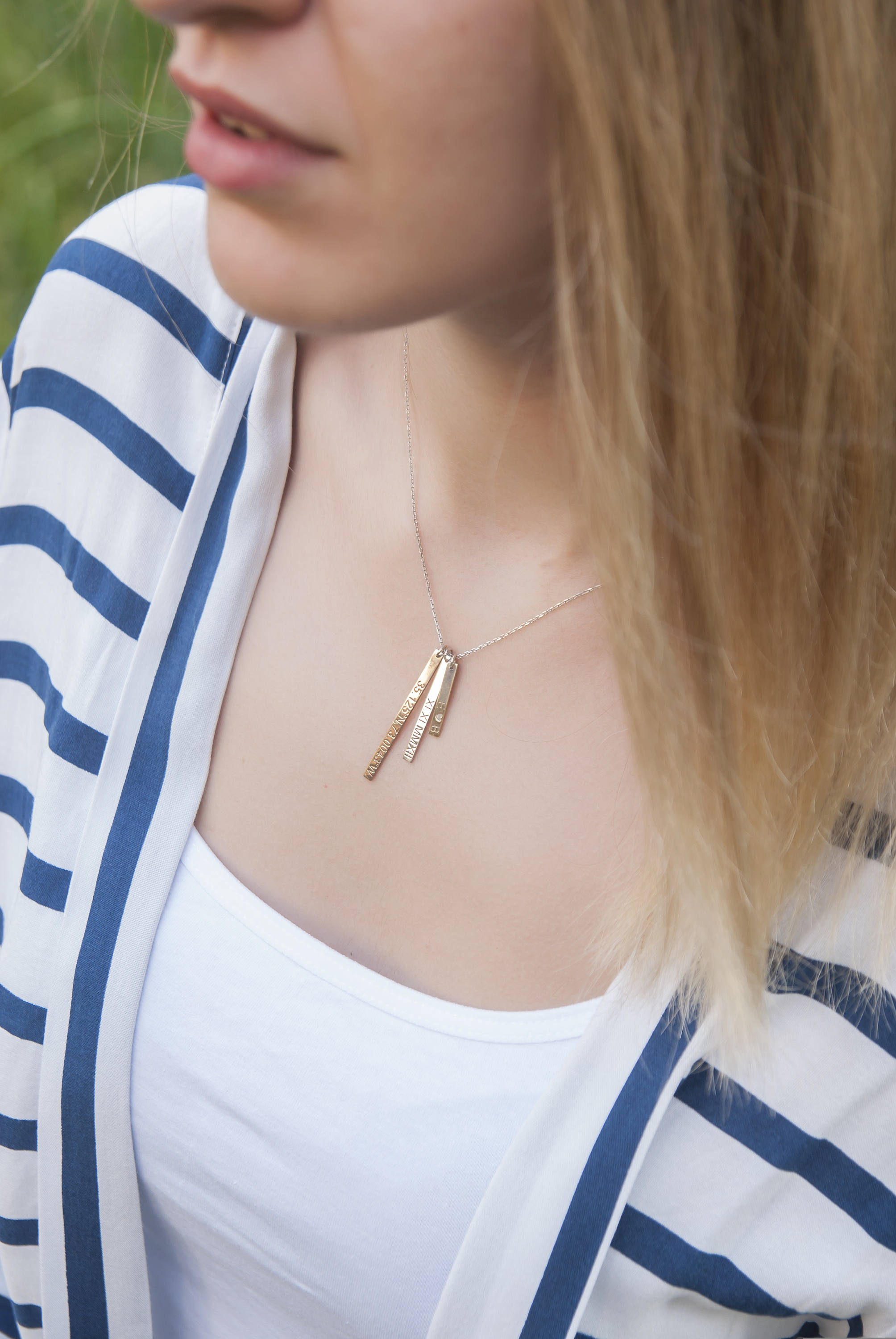 Personalisierte Halskette f&uuml;r Frauen | 925 Sterlingsilber | Geschenk f&uuml;r Mutter