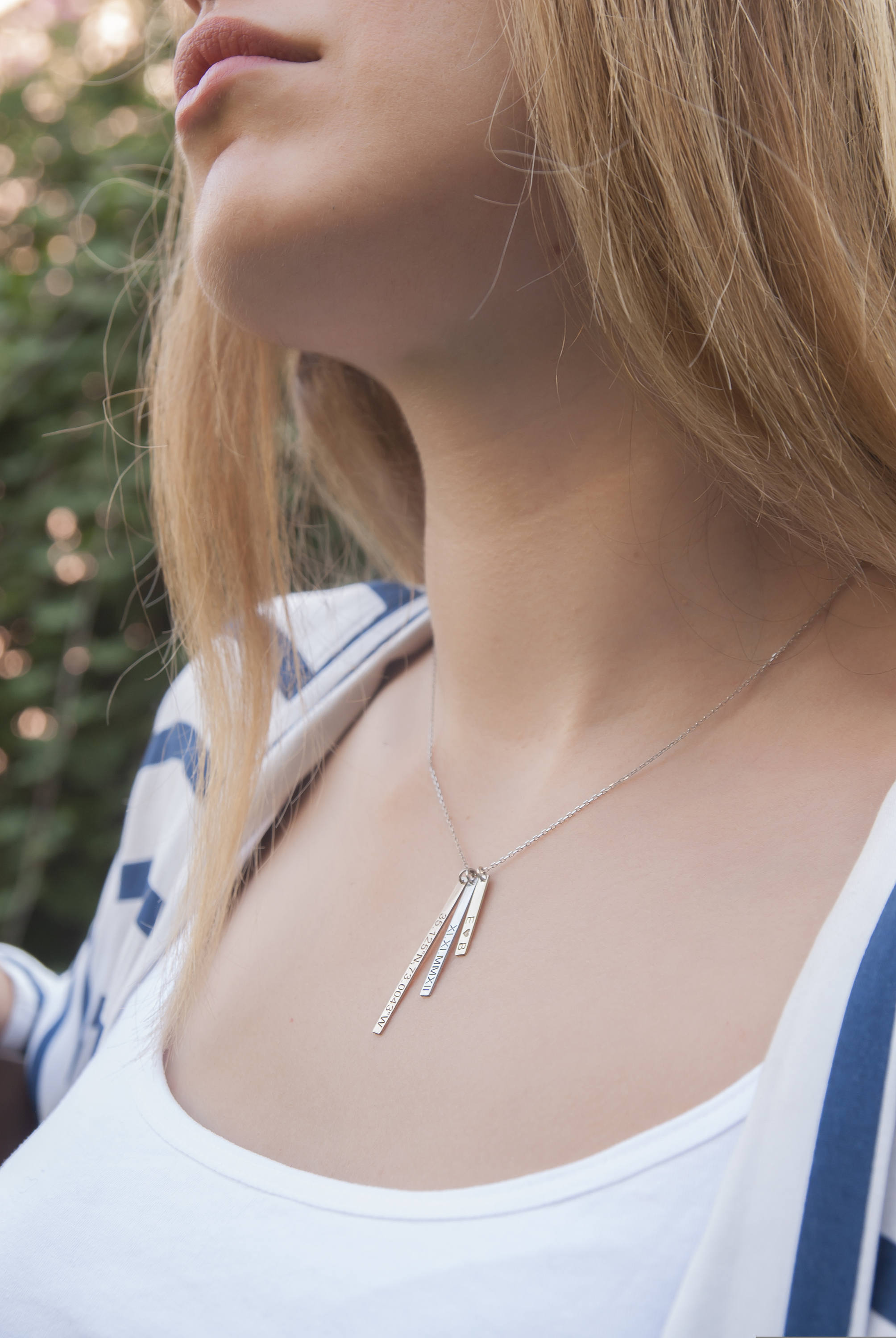 Personalisierte Halskette f&uuml;r Frauen | 925 Sterlingsilber | Geschenk f&uuml;r Mutter