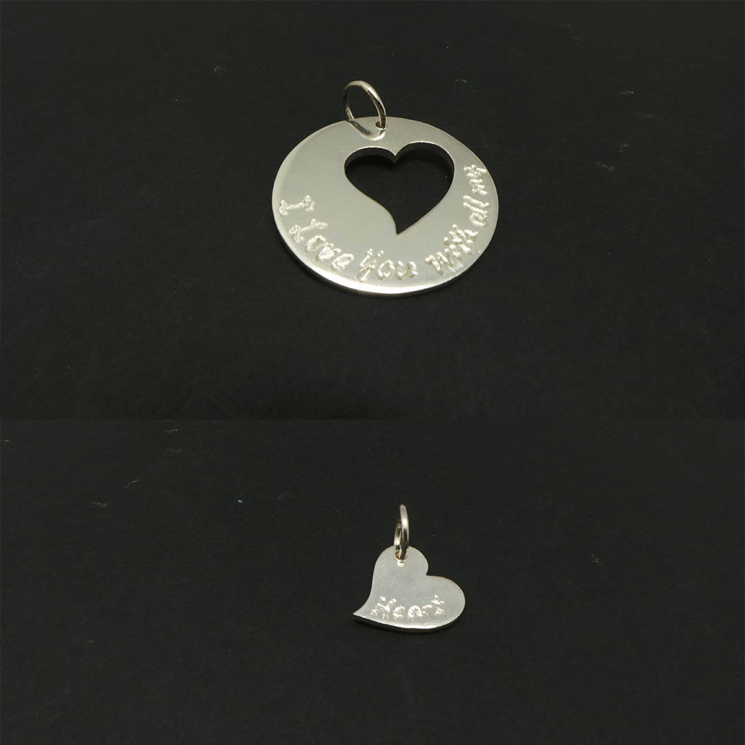 Personalisierte Schmuck Halskette f&uuml;r Tochter und Mutter - Satz von 2 gravierten Halsketten - Geschenk f&uuml;r sie - Frauen - Muttertag - Valentinstag