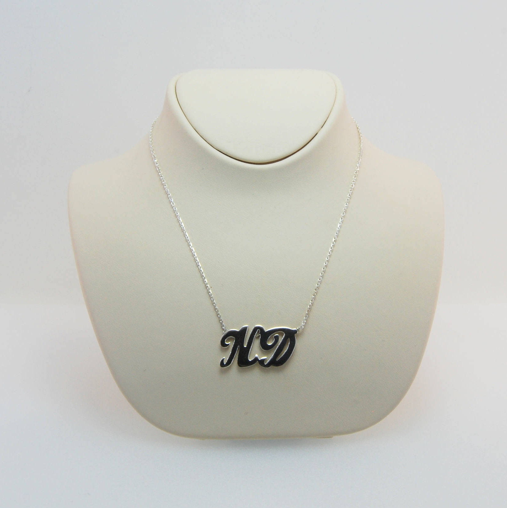 Personalisierte Evil Eye Namenskette mit Initialen - 925 Silber &amp; Gold | Handgefertigt