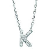 Diamant Buchstaben Halskette - Personalisiertes Geschenk f&uuml;r Mama mit Initialen