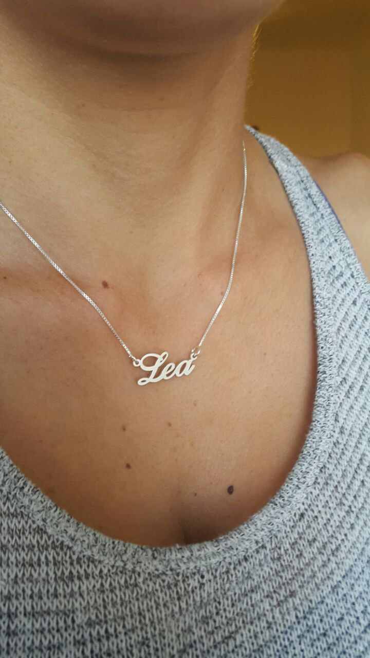 Personalisierte Silber Namenskette - Handgefertigte Halskette mit Wunschname | Geschenkidee