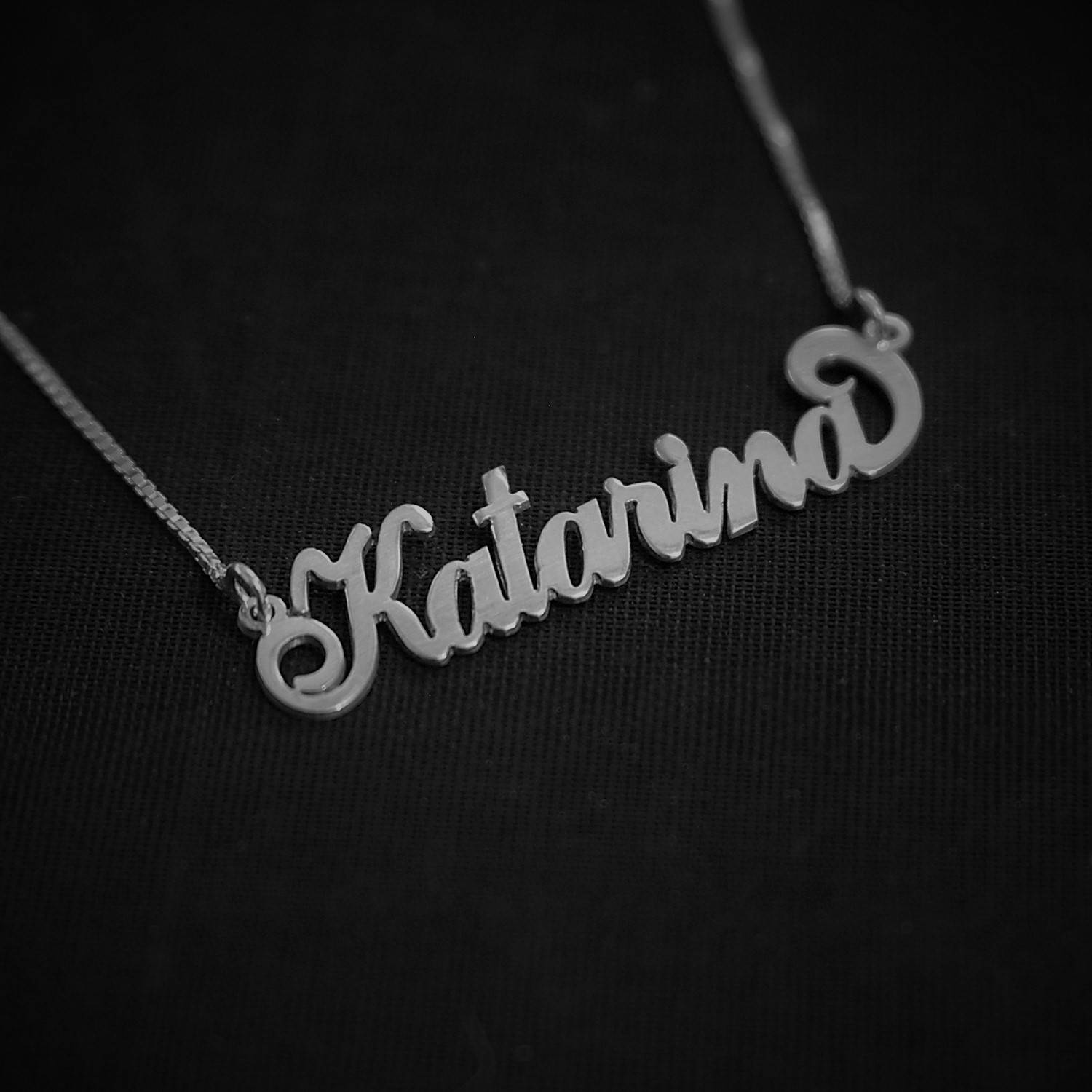 Silber Namenskette Personalisiert - Halskette mit Wunschname | Weihnachtsgeschenk Schmuck