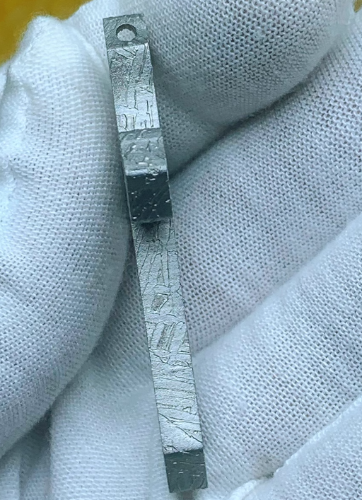 Meteorit und Silber Kreuz Halskette - Exklusiver Schmuck aus dem Weltall