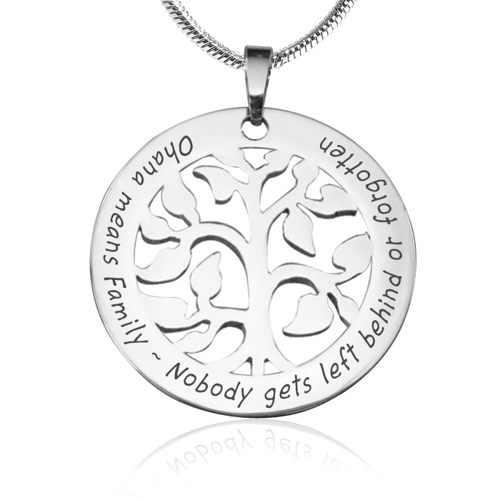 Personalisierte Ohana Tree Sterling Silber - Limitierte Edition