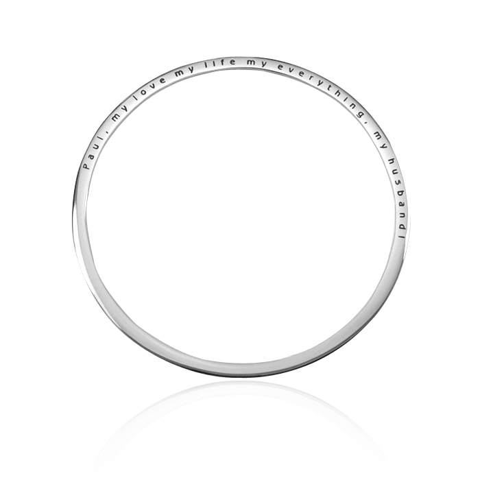Personalisiertes klassisches Armband aus Sterling Silber