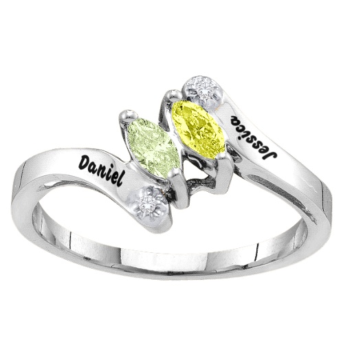 FantasieMarquise Bypass Ring - Eleganter Schmuck f&uuml;r Damen