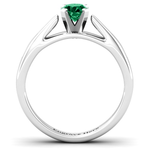 Damen Ski Tip Solitaire Ring - Eleganter Schmuck f&uuml;r Skifahrerinnen