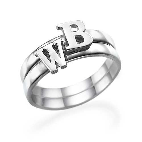 Sterling Silber Anf&auml;nglicher Ring - Hochwertiger Schmuck f&uuml;r Damen und Herren