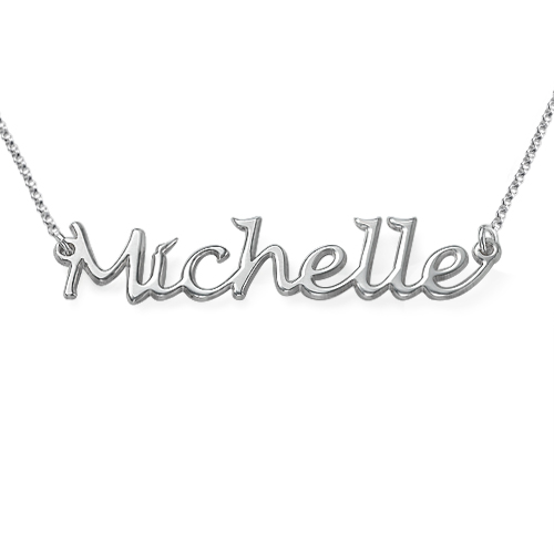 Personalisierte Silber Namenskette in Handschrift - Individuelle Geschenkidee