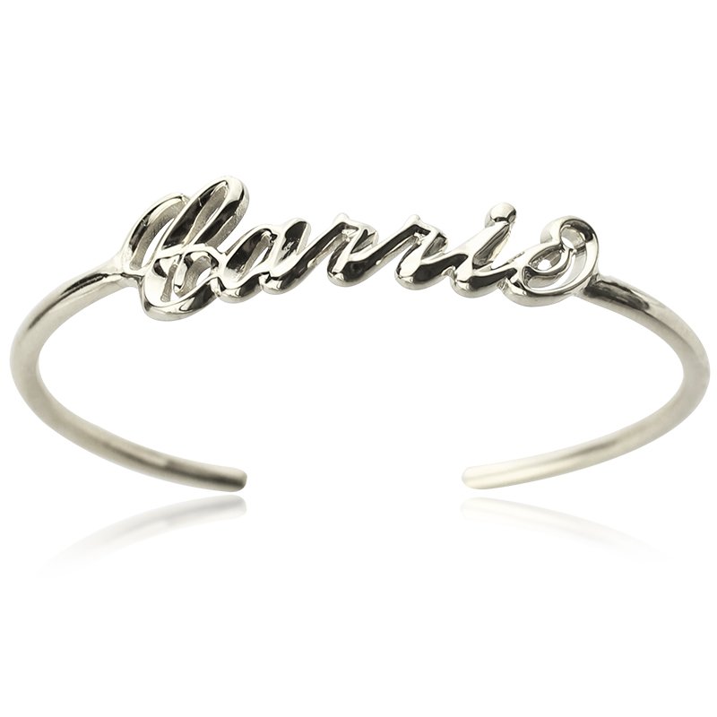 Personalisierter Sterling Silber Namensarmreif - Individuell gestaltbar