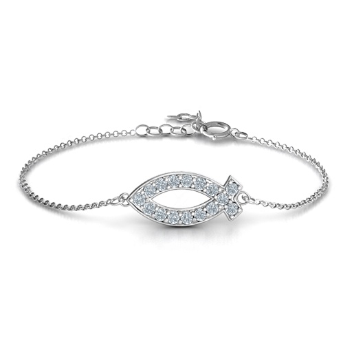 Personalisiertes klassisches Fisch Armband - Individuell gestaltbar