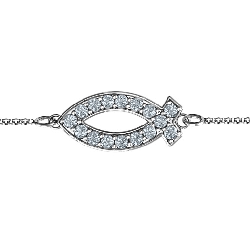 Personalisiertes klassisches Fisch Armband - Individuell gestaltbar