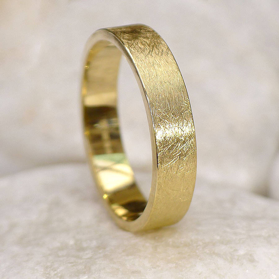Herren Ehering in 18 Karat Gold - Stadt Fertig