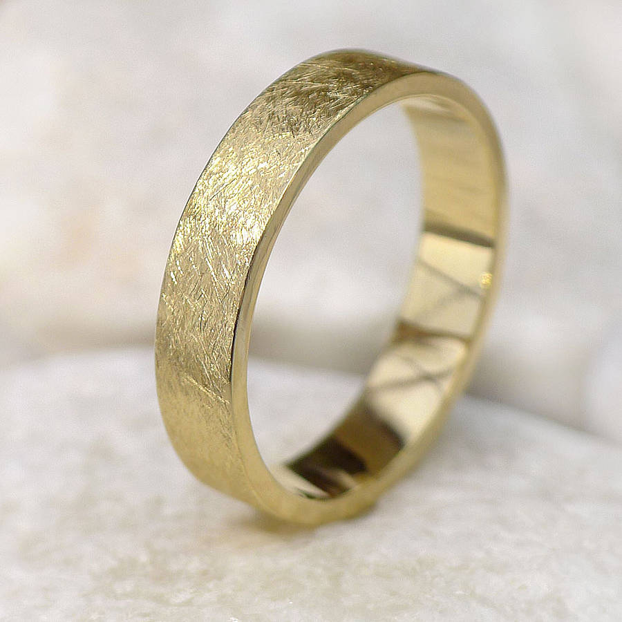 Herren Ehering in 18 Karat Gold - Stadt Fertig