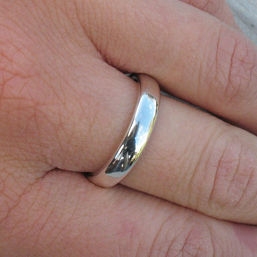 Handgemachter Comfort Fit Silberring - Hochwertiger Schmuck aus Silber