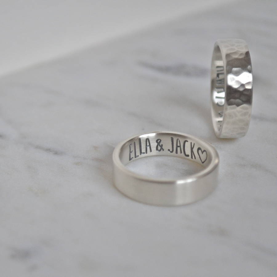 Silber Geheimnachrichten Ring - Hochwertiger Schmuck mit versteckter Botschaft