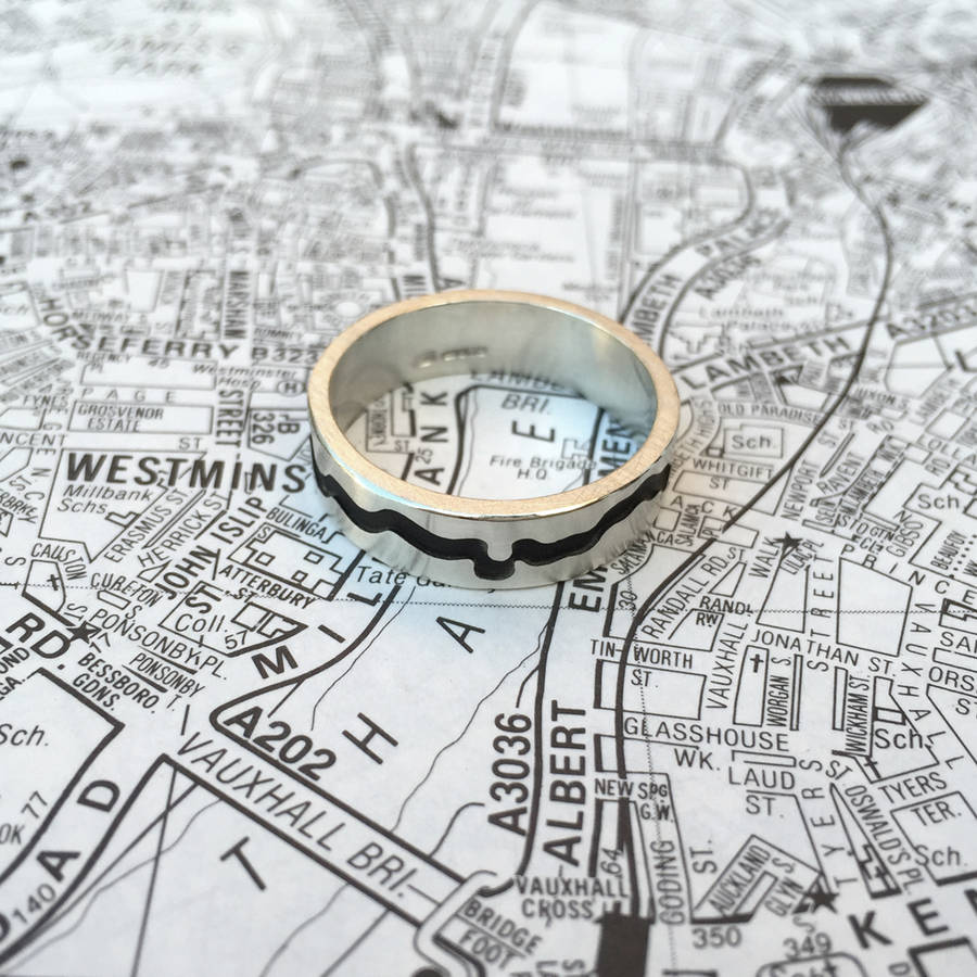 Themse Ausschnitt Ring - Exklusiver Schmuck aus London