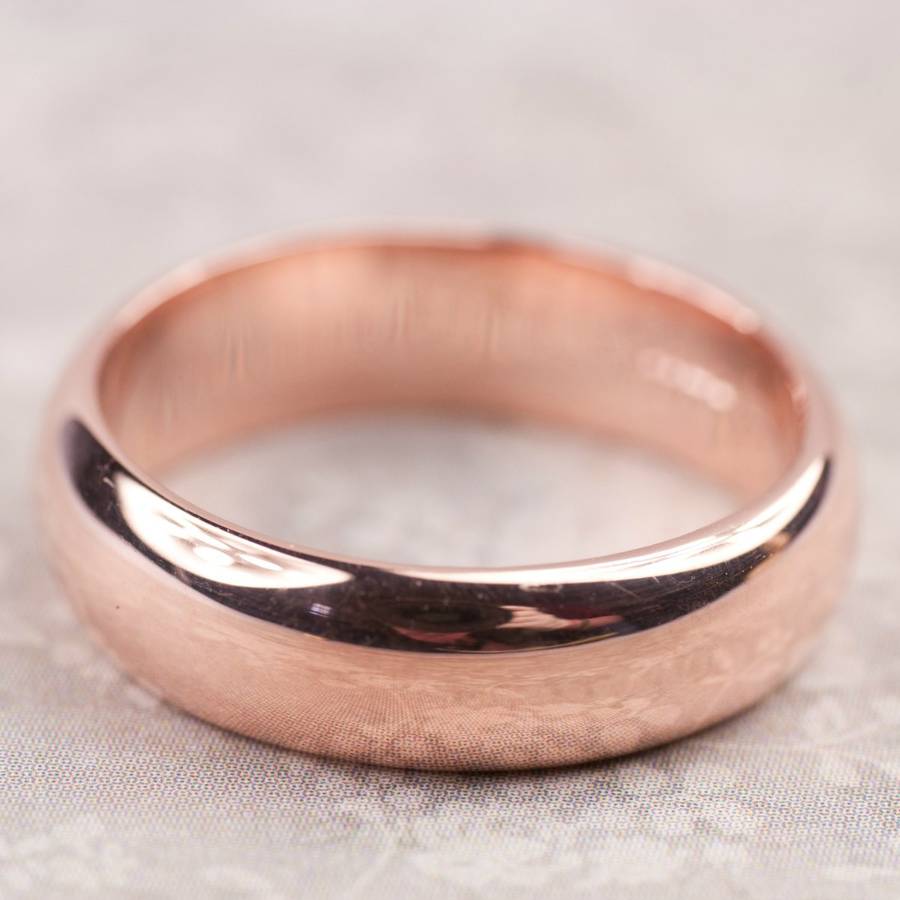 Handgemachter Herren Ehering aus 18 Karat Gold - Einfach und stilvoll